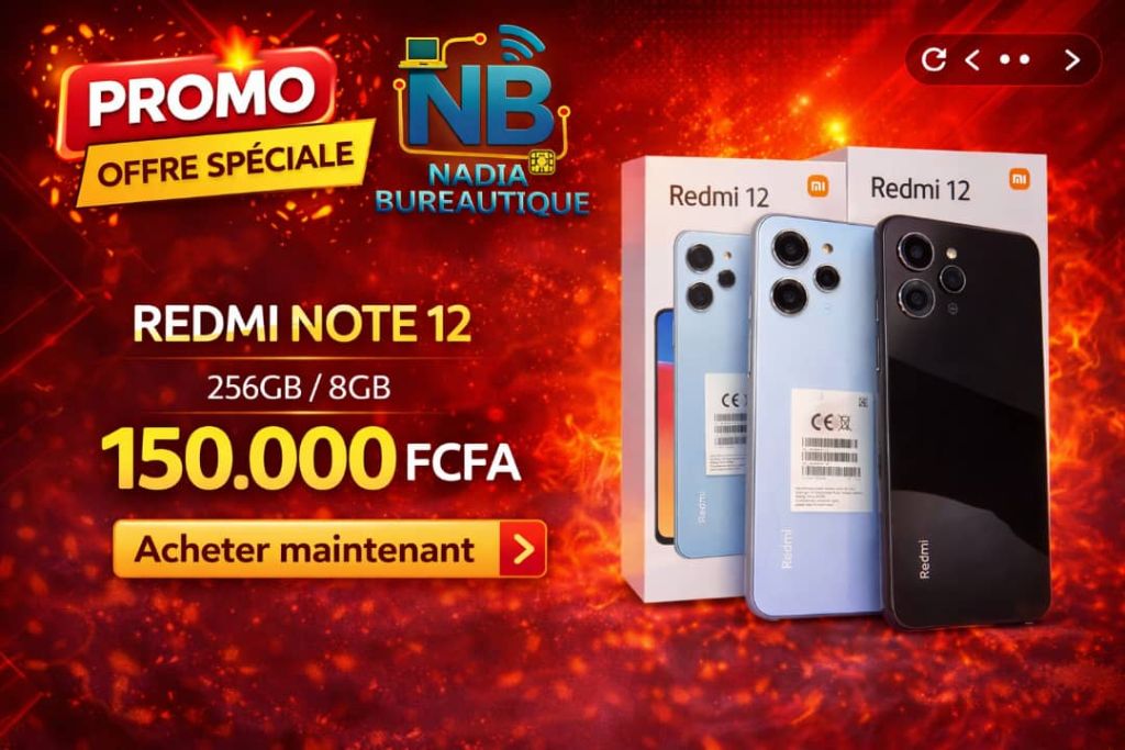 Promo Redmi Note 12 - NADIA BUREAUTIQUE